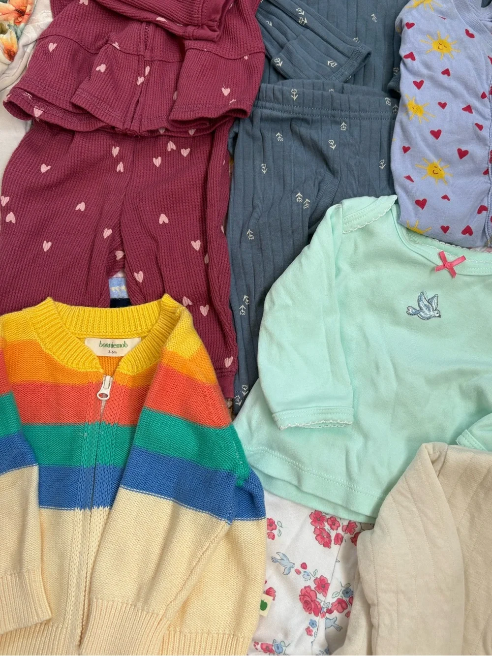 💜 Baby Girl 3–6 Month Clothing Bundle (20 Pieces)